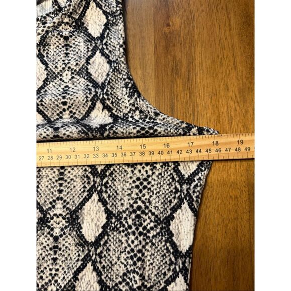 Caution To The Wind Sleeveless Snake Print MIDI Dress Womens Size Large - Picture 5 of 5